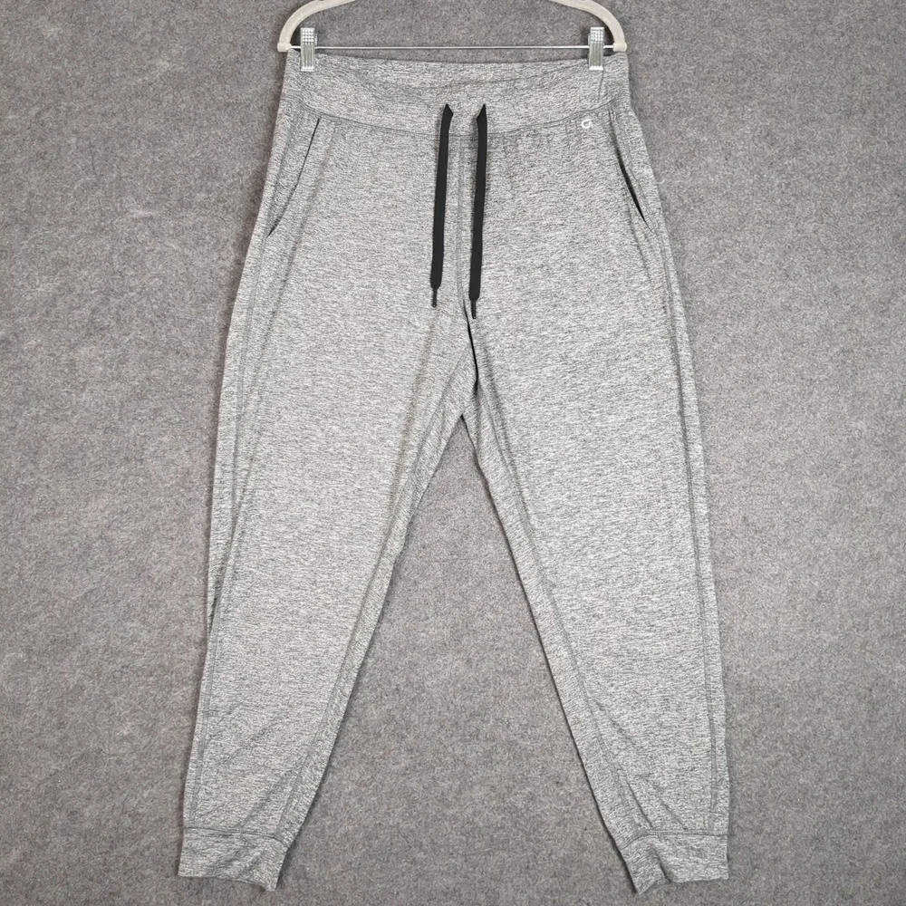 Gap Fit Brushed Tech Jersey Jogger Pants Heather Gray Mens Large gDRY Wicking